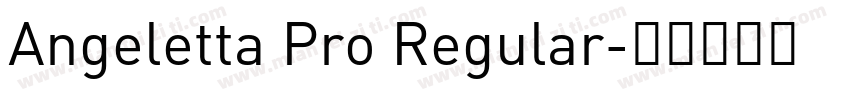Angeletta Pro Regular字体转换